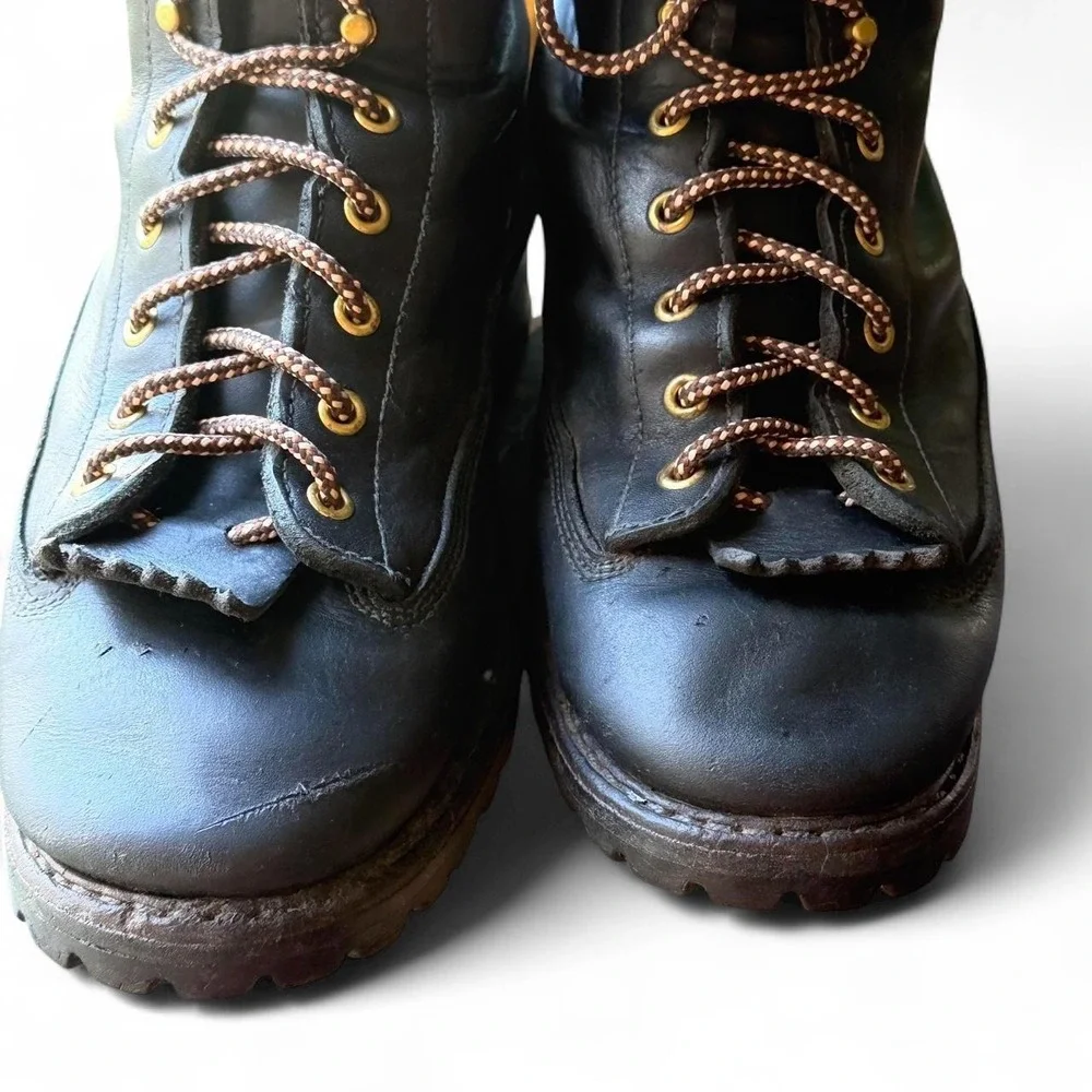 White's Boots Wildland Firefighting Leather Logger Work Boots Black 10.5 D USA